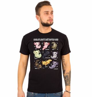 Obrázek 1 produktu Pánské tričko Axolotlovití světových vod