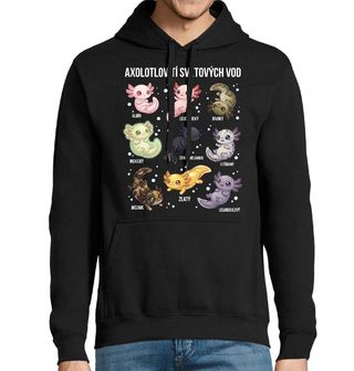 Obrázek 1 produktu Pánská mikina Axolotlovití světových vod