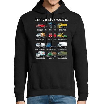 Obrázek 1 produktu Pánská mikina Typy Velkých Vozidel