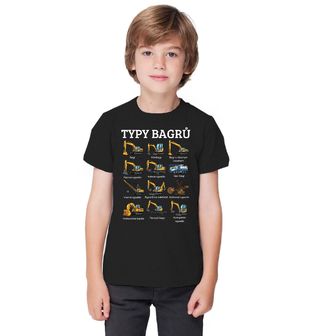 Obrázek 1 produktu Dětské tričko Typy Bagrů