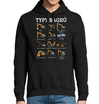 Obrázek 1 produktu Pánská mikina Typy Bagrů
