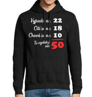 Obrázek 1 produktu Pánská mikina Vtipný Výpočet Věku 50