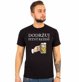 Obrázek 1 produktu Pánské tričko Dodržuju Pitný Režim - Pivem!