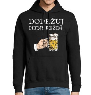 Obrázek 1 produktu Pánská mikina Dodržuju Pitný Režim - Pivem!