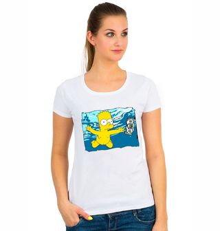 Obrázek 1 produktu Dámské tričko The Simpsons "Nirvana Bart" Simpsonovi