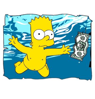 Obrázek 2 produktu Pánské tričko The Simpsons "Nirvana Bart" Simpsonovi (Velikost: L)