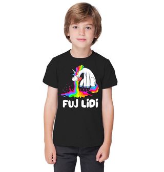 Obrázek 1 produktu Dětské tričko Duhový Chrlič Jednorožec Fuj Lidi