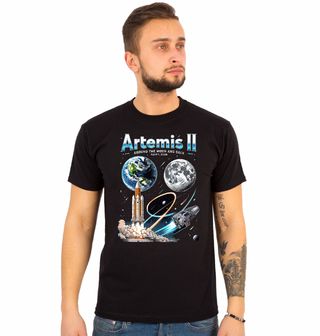 Obrázek 1 produktu Pánské tričko Vesmírná Mise Artemis II.