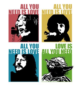Obrázek 2 produktu Dámské tričko Yoda "Love is All you need" Star Wars Beatles
