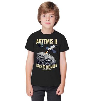 Obrázek 1 produktu Dětské tričko Zpět na Měsíc s Artemis II.
