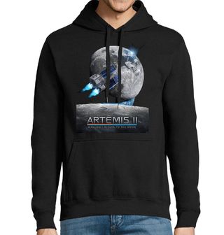Obrázek 1 produktu Pánská mikina Lidstvo Zpět na Měsíci Artemis II.