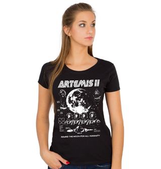 Obrázek 1 produktu Dámské tričko Posádka Mise Artemis II.