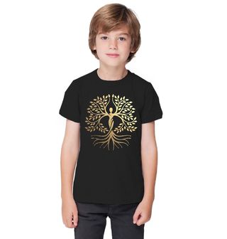 Obrázek 1 produktu Dětské tričko Zlatá Žena Strom Života