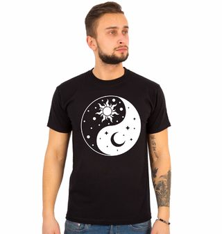 Obrázek 1 produktu Pánské tričko Slunce a Měsíc Jing Jang