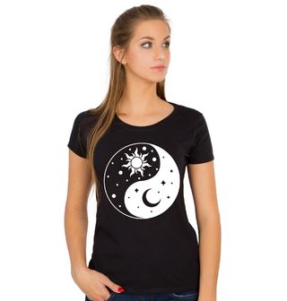 Obrázek 1 produktu Dámské tričko Slunce a Měsíc Jing Jang