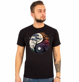 Obrázek 1 produktu Pánské tričko Jing Jang Den a Noc