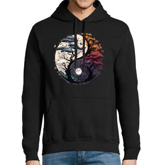 Obrázek 1 produktu Pánská mikina Jing Jang Den a Noc