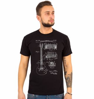 Obrázek 1 produktu Pánské tričko Kytara Patent T. M. McCarty (Velikost: S)