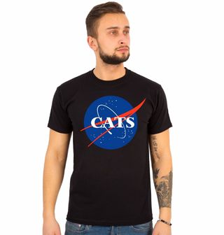 Obrázek 1 produktu Pánské tričko Vesmírná NASA Kočka Cats