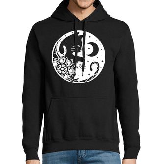 Obrázek 1 produktu Pánská mikina Kočičí Jing Jang Mandala