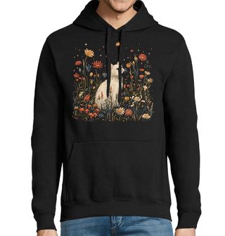 Obrázek 1 produktu Pánská mikina Bílá Kočka po Hvězdnou Oblohou