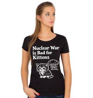Obrázek 1 produktu Dámské tričko Kotě proti Jaderné Válce