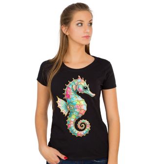 Obrázek 1 produktu Dámské tričko Duhový Mořský Koník