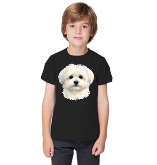 Obrázek 1 produktu Dětské tričko Roztomilý Bílý Bišonek