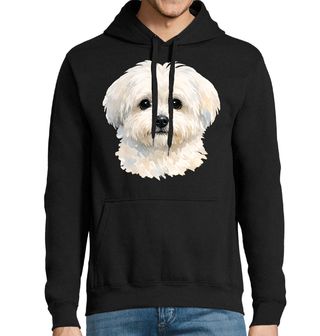 Obrázek 1 produktu Pánská mikina Roztomilý Bílý Bišonek