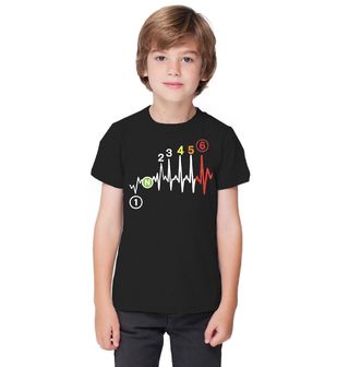 Obrázek 1 produktu Dětské tričko Kardiogram a Převodovka Motorkáře