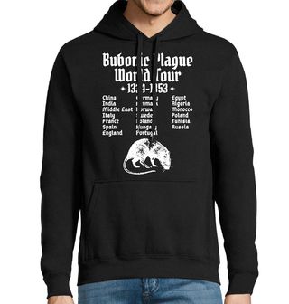 Obrázek 1 produktu Pánská mikina Černá Smrt Světové Turné Bubonického Moru