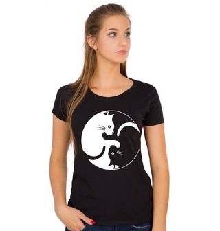 Obrázek 1 produktu Dámské tričko Jin a Jang kočičky (Velikost: XL)