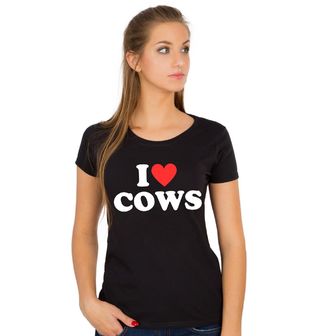 Obrázek 1 produktu Dámské tričko Miluju Krávy I Love Cows