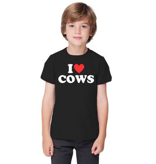 Obrázek 1 produktu Dětské tričko Miluju Krávy I Love Cows