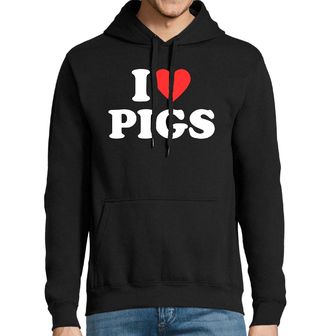 Obrázek 1 produktu Pánská mikina Miluju Prasata I Love Pigs