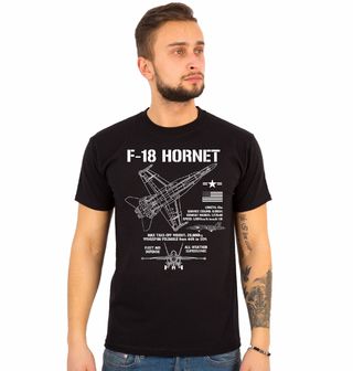 Obrázek 1 produktu Pánské tričko Letecký Manuál F-18 Hornet