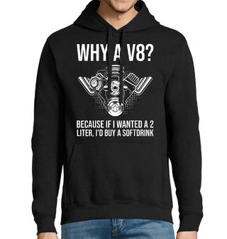 Obrázek 1 produktu Pánská mikina Proč V8 Motor?