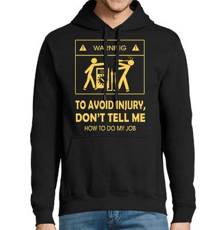 Obrázek 1 produktu Pánská mikina Varování Elektrikáře Warning