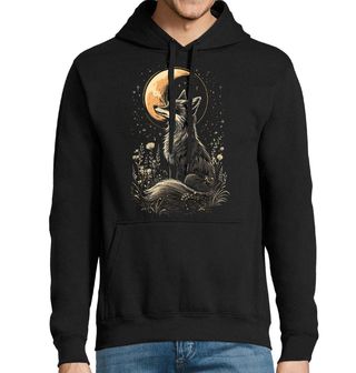 Obrázek 1 produktu Pánská mikina Kreslená Liška při Měsíci