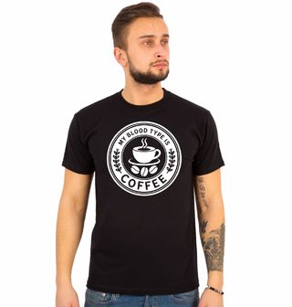 Obrázek 1 produktu Pánské tričko Káva v Žilách My Blood Type is Coffee