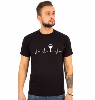 Obrázek 1 produktu Pánské tričko Kardiogram a víno (Velikost: 5XL)