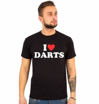 Obrázek 1 produktu Pánské tričko Miluji šipky I Love Darts