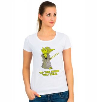 Obrázek 1 produktu Dámské tričko Mistr Yoda "K ruce ty mluv!"