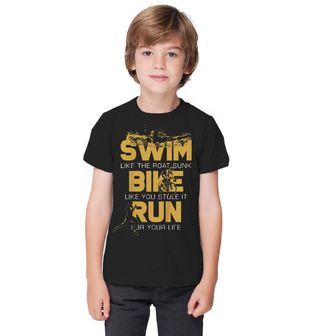 Obrázek 1 produktu Dětské tričko Plav Jezdi Běhej Swim Bike Run