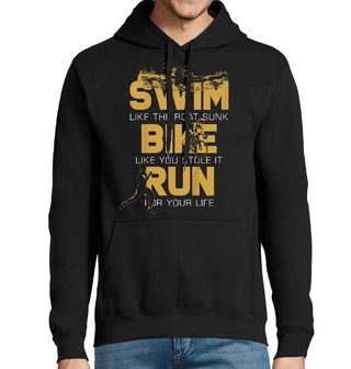 Obrázek 1 produktu Pánská mikina Plav Jezdi Běhej Swim Bike Run