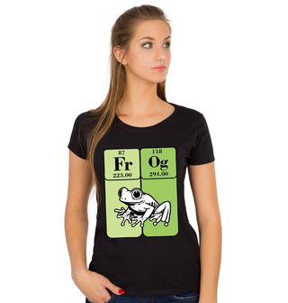 Obrázek 1 produktu Dámské tričko Chemické prvky Žába FrOg