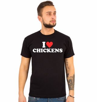 Obrázek 1 produktu Pánské tričko Miluju Slepice I Love Chickens