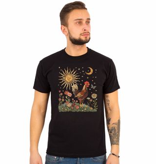 Obrázek 1 produktu Pánské tričko Kohout Slunce a Květiny
