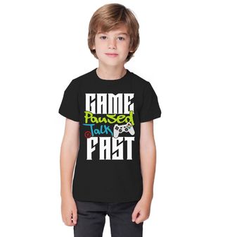 Obrázek 1 produktu Dětské tričko Hra Pozastavena Mluv Rychle