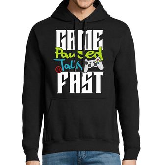 Obrázek 1 produktu Pánská mikina Hra Pozastavena Mluv Rychle